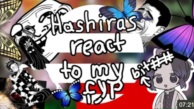 •, • Hashiras React To My Fyp  Giyushino Obamitsu