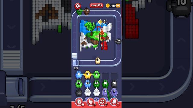 Прохождение 775 уровня Pixel Flow