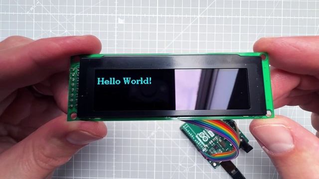 Большой OLED-дисплей для Arduino (256x64 пикселей, SSD1322 OLED-дисплей)