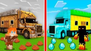 ДОМ НА ГРУЗОВИКЕ МАЙНКРАФТ: НУБ ПРОТИВ ПРО