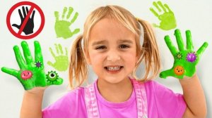 Алиса и Миа – История о мытье рук – Не ешьте грязными руками!