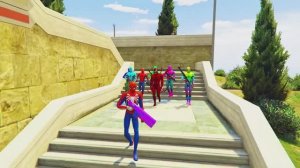 Приключения человека-паука против миньонов и веселой тряпичной куклы в ГТА 5#17