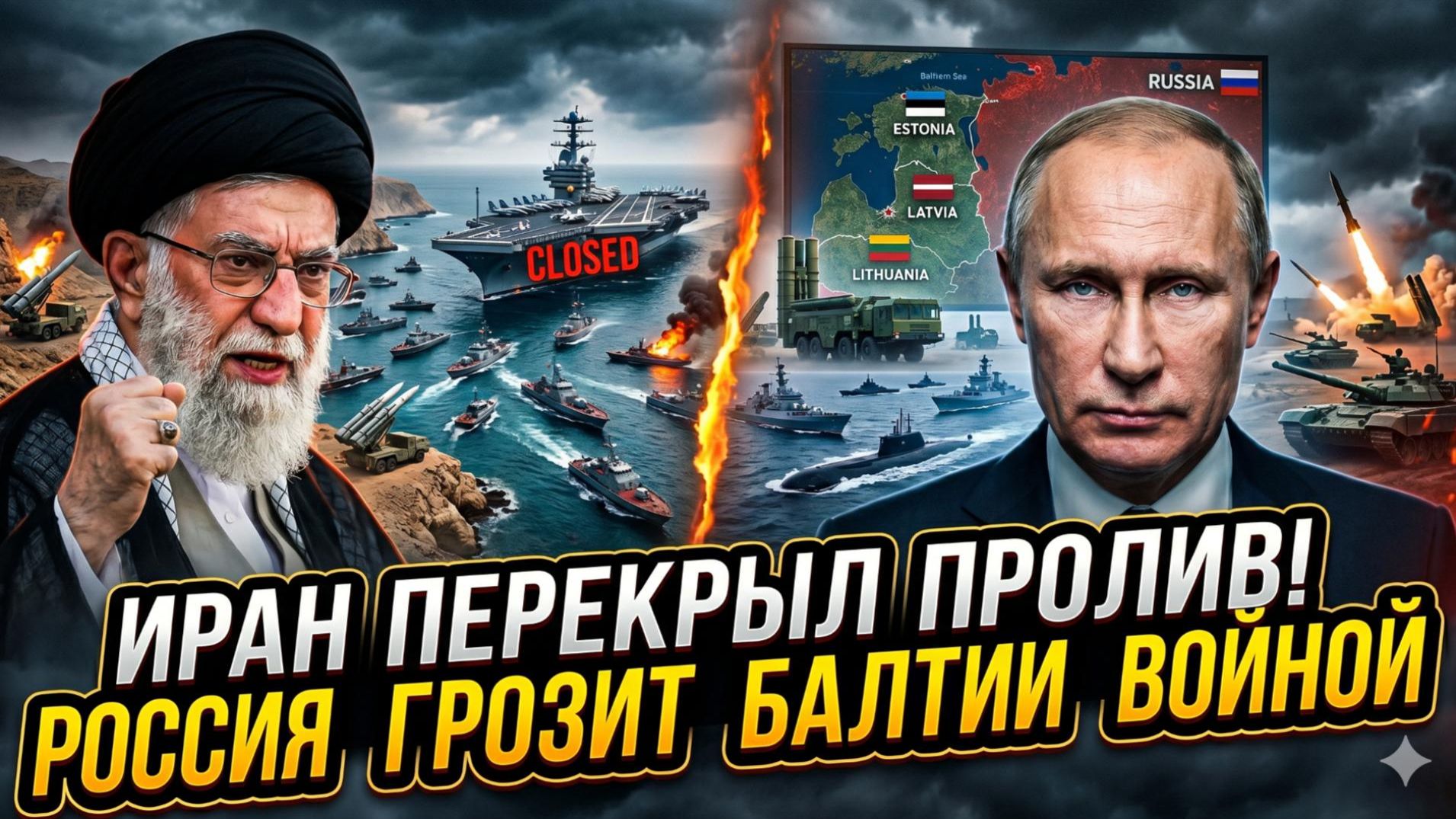 🔥Меркурис | «Конец игры»:Иран блокирует пролив и смеётся над Трампом, Россия готовит удар по Балтии