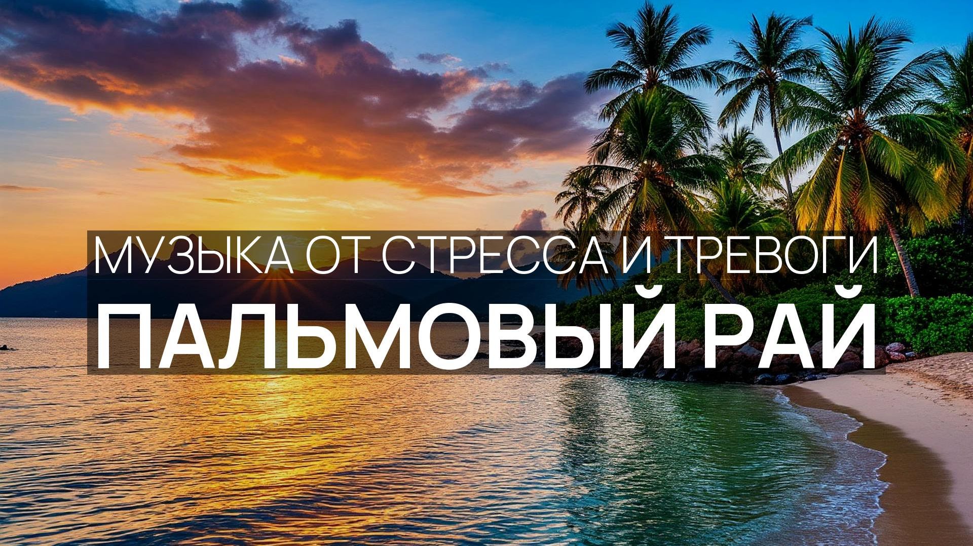 Пальмовый рай 🧘 Морская даль 🌴 Снятие усталости ✨