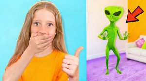 Настя с друзьями против пришельцев