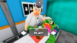 Побег из больницы для зомби в roblox