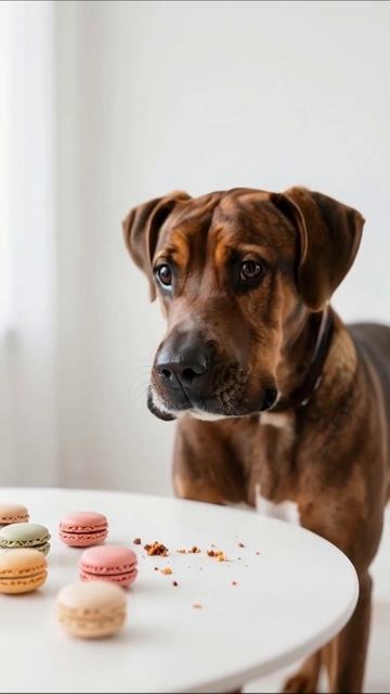 Собака наслаждается макаронами! #собака #макароны #вкусняшки