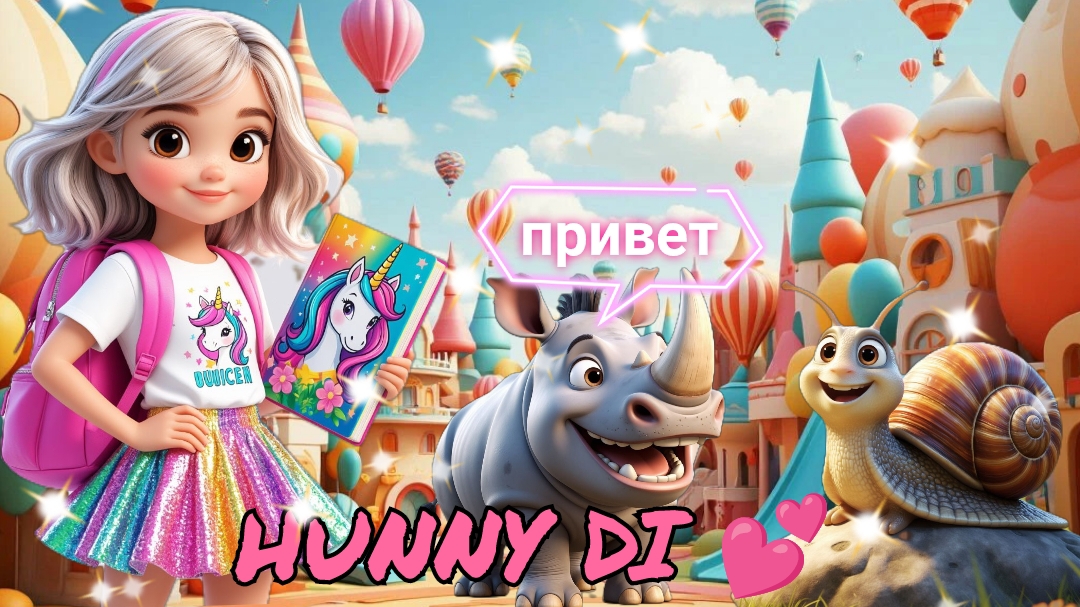 ✨МУЛЬТИ-ПУЛЬТИ✨ Веселый Алфавит с Дианой. Часть 2. Канал для детей HUNNY DI💕
