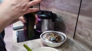 Приготовила скумбрию на пару.