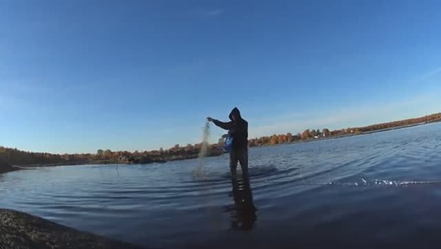 ПОПАЛСЯ КРУПНЫЙ РЕДКИЙ БЫЧОК! ПРОВЕРЯЮ СЕТКИ НА КОЛАХ!ЛЮБУЮСЬ СЕВЕРНОЙ ПРИРОДОЙ!