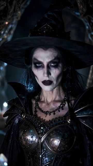 Загадочная колдунья: мир магии и тьмы #магия #колдунья #ужасы