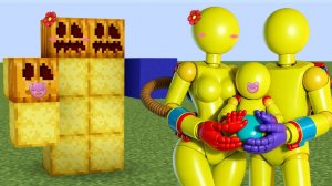 Poppy Playtime THE PLAYER GIRL FAMILY Addon in Minecraft PE