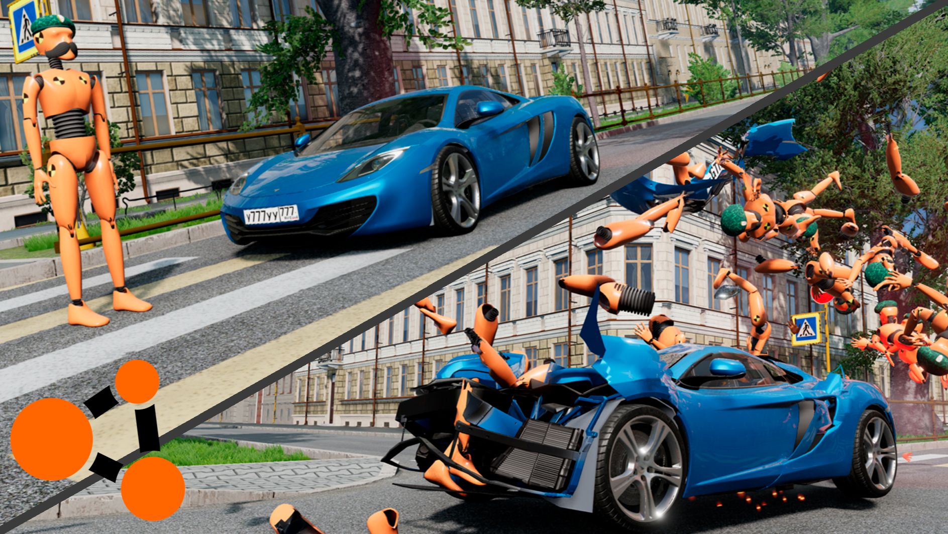 СБИЛ ЧЕЛОВЕКА НА МАШИНЕ / BeamNG.Drive