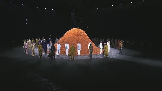 Показ мужской коллекции Zegna зима 2024