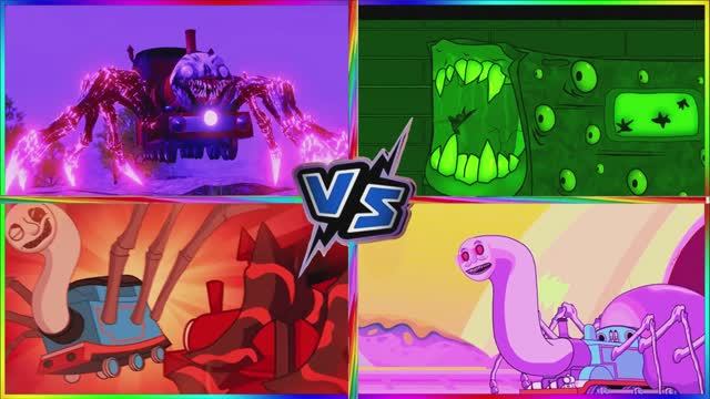 МУЛЬТИК ПРО ПАРОВОЗИКИ Мутант против Доброго Паровоза 🚂 БИТВА ПАРОВОЗОВ и веселый танец