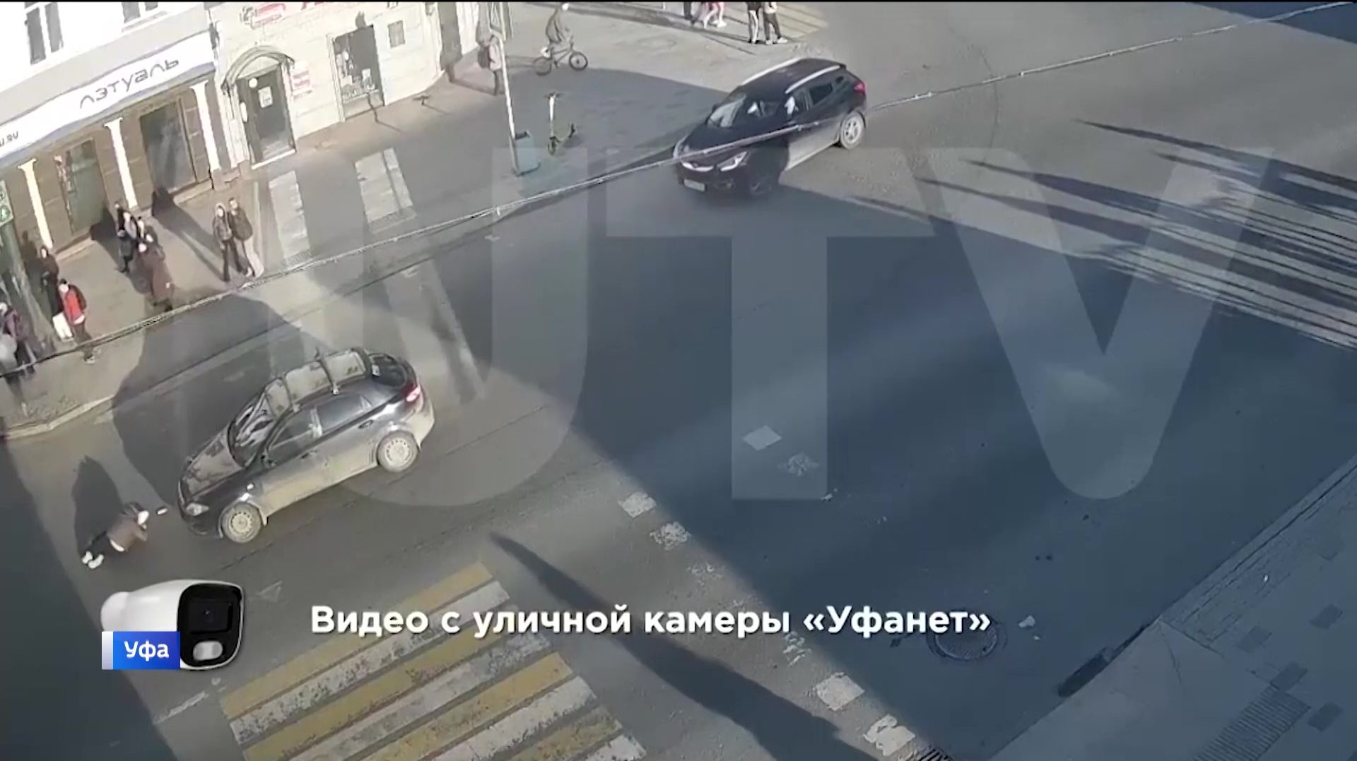 В Уфе у Гостиного двора на пешеходном переходе сбили 65-летнюю женщину