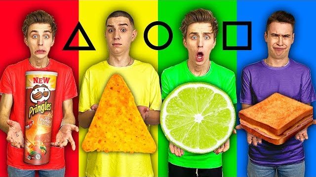 КВАДРАТНАЯ ТРЕУГОЛЬНАЯ или КРУГЛАЯ ЕДА ЧЕЛЛЕНДЖ ! Влад Бумага А4 Видео Влада Влад а4 Бумага а4 А 4