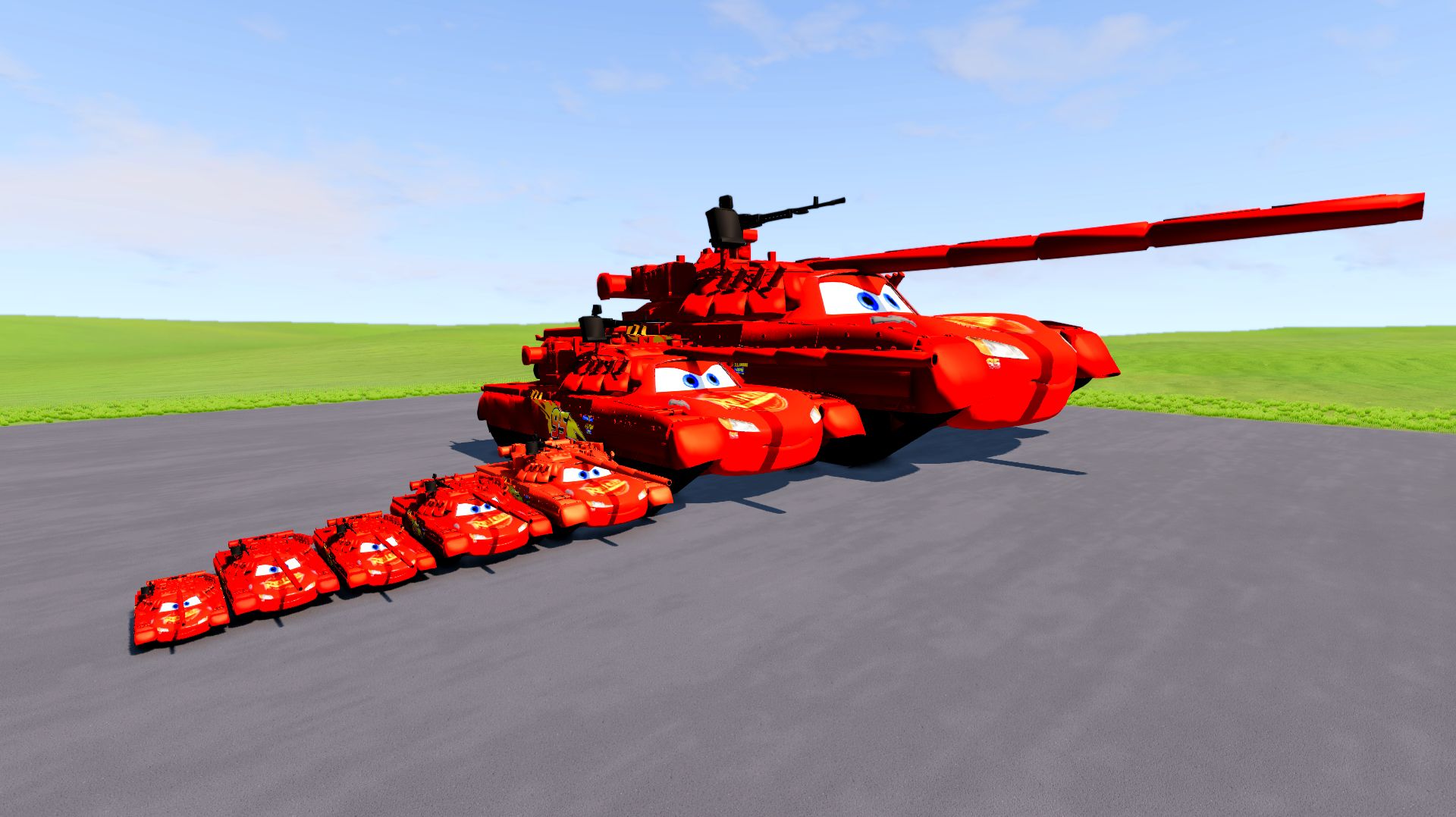 МУЛЬТИКИ ПРО МАШИНКИ БОЛЬШОЙ И МАЛЕНЬКИЙ ТАНК