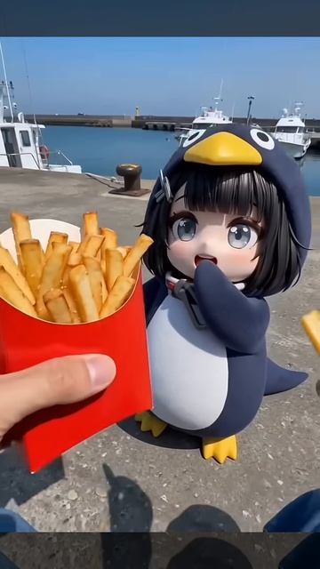 Не поделитесь ли вы с нами 🐧 картофелем фри？