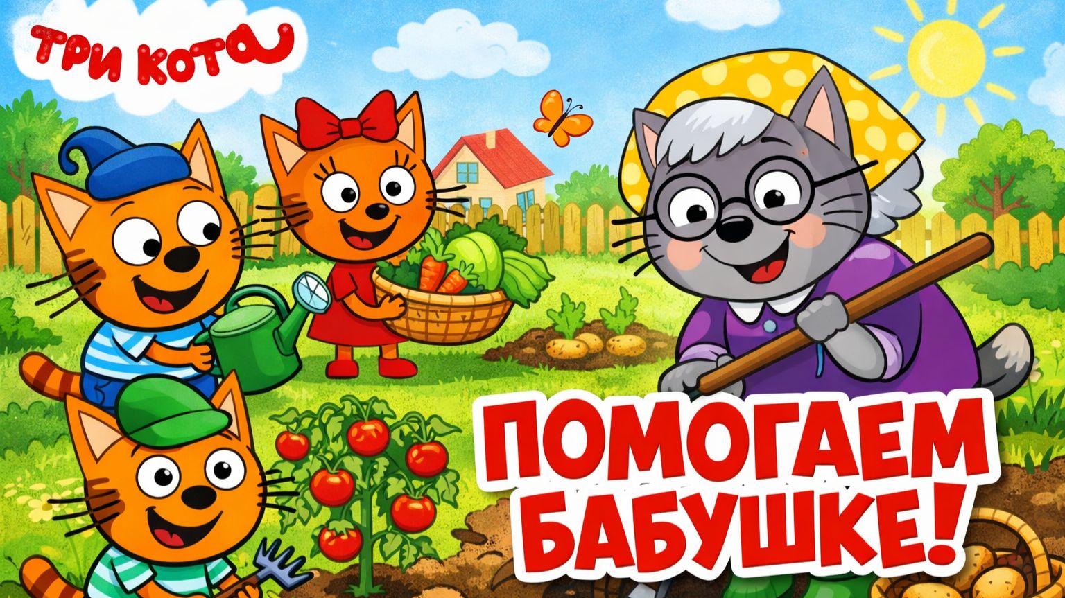 Три кота. Развивающая игра для детей