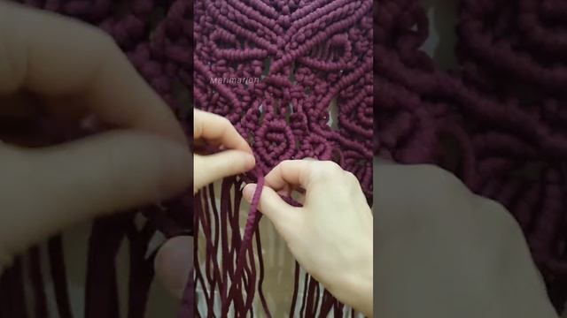 Плетение макраме узор в виде сердца