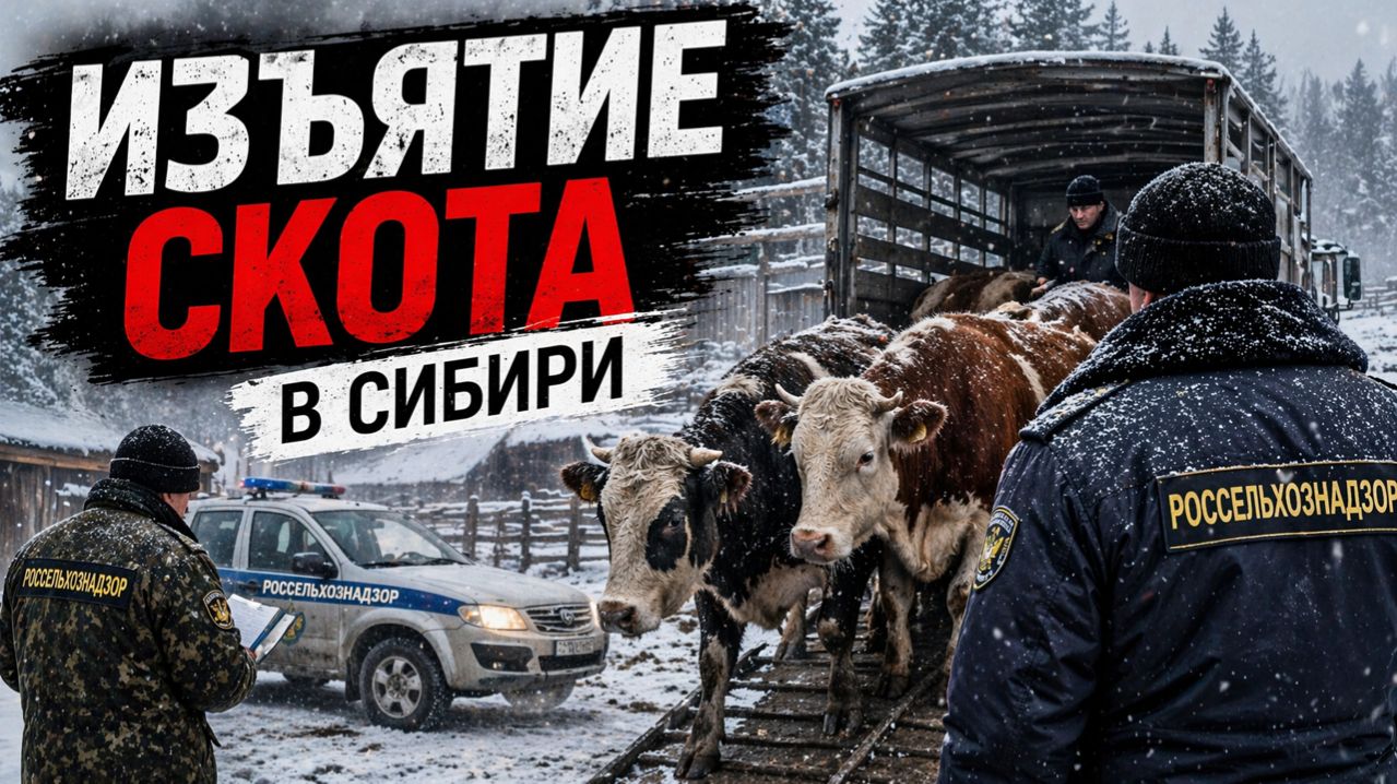 Забой скота в Сибири! Как пропадает право частной собственности! #сибирь #россия