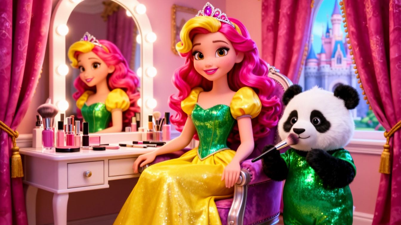 💄МОДНАЯ МУЛЬТИК‑ПЕСЕНКА: ПАНДОЧКА ВИЗАЖИСТ! УЧИМСЯ И ТАНЦУЕМ!💃