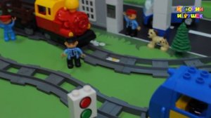 Видео для детей - Мультик про паровозики и поезда. Приключение на железной дороге.