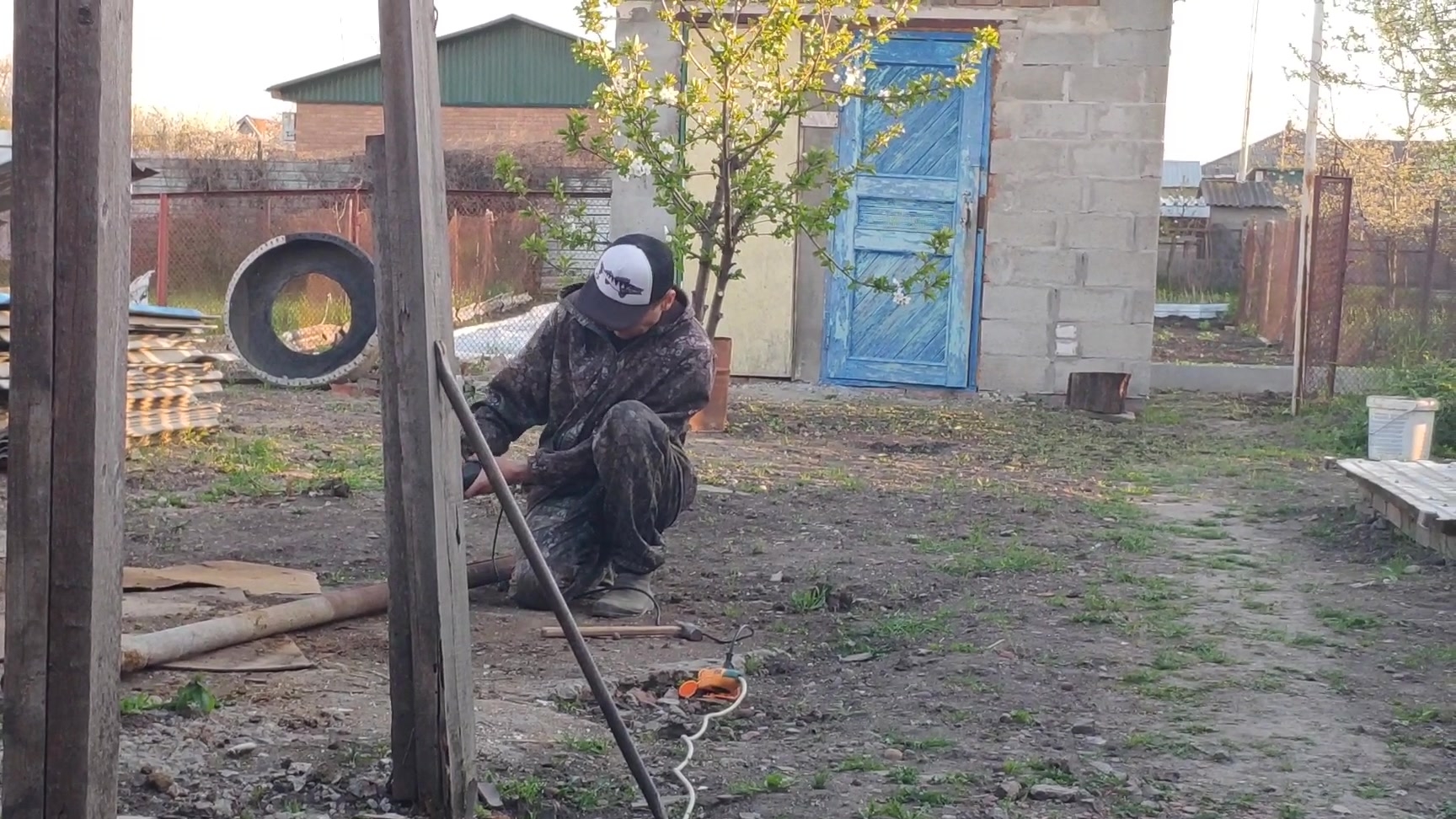 ЖИЗНЬ В СТАНИЦЕ./ НАЧИНАЕМ ДЕЛАТЬ НАВЕС.