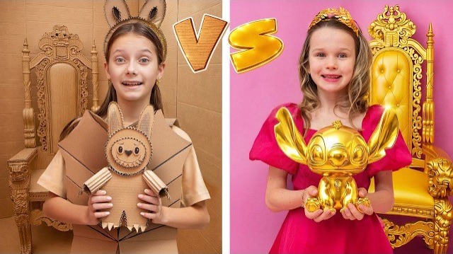 Богато Vs Картон | Весёлый День в Школе💎📦