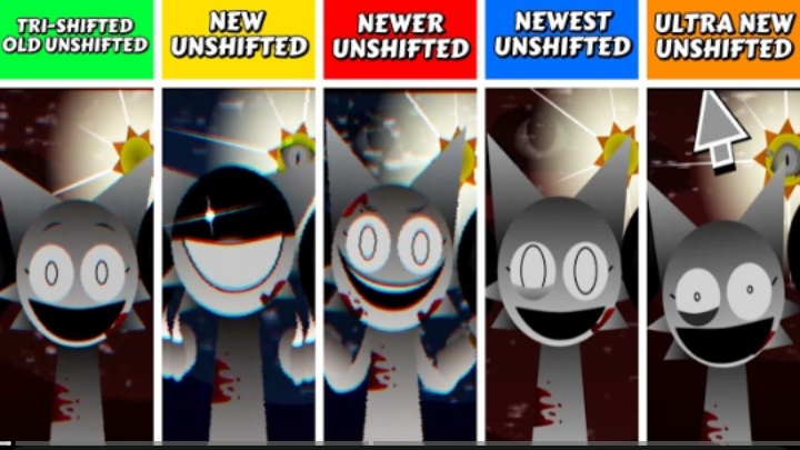 Sprunki  Tri-shifted Unshifted Old Vs New Vs Newer Vs Newest Vs Ultra New Unshifted