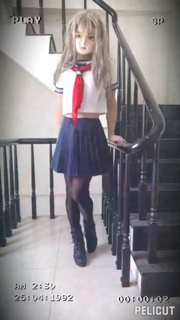 Kigurumi Doll Wearing School 