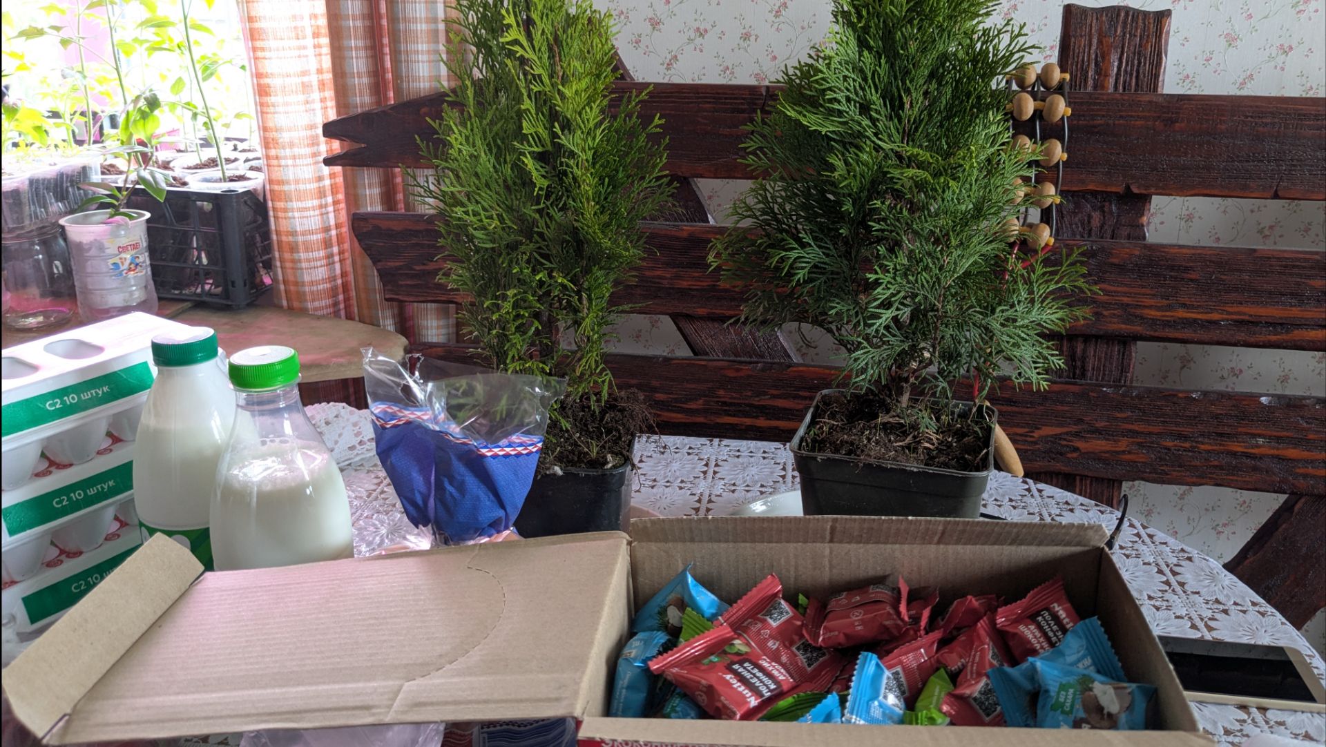 Что привезли из города.