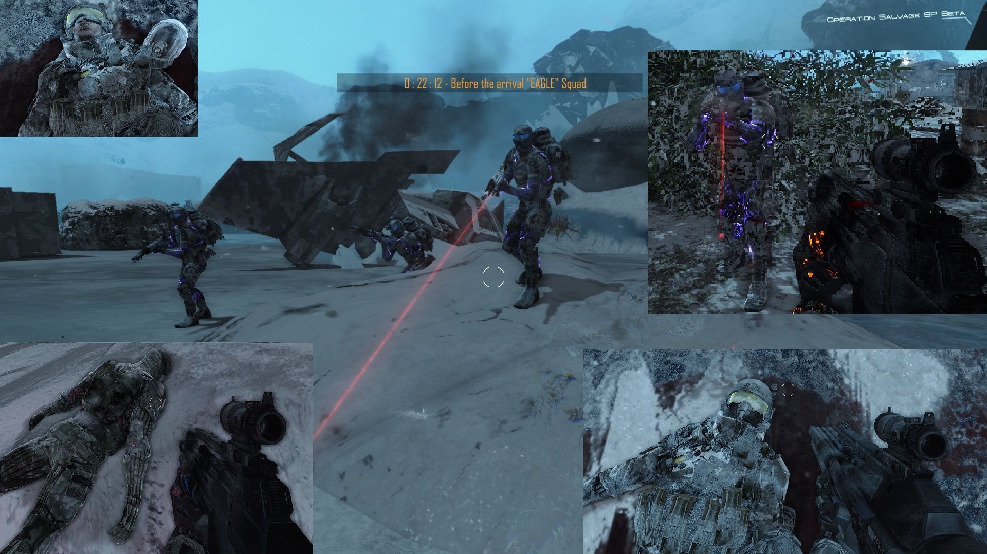 Тест Nano Cell финальный от Crysis Memez и солдат Cell  в Operation Salvage демо 2016