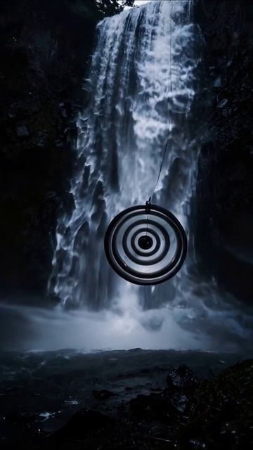 Тайна водопада: завораживающий круг #водопад #природа #мистика