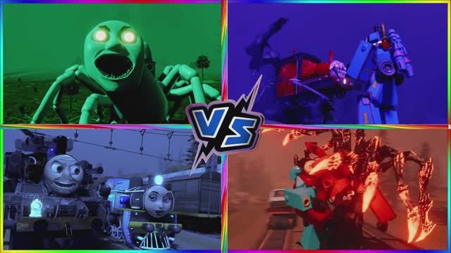 ТОМАС И ПАРОВОЗИК МОНСТР — ВЕСЕЛЫЙ МУЛЬТИК БАТТЛ И ТАНЦЫ 🚂