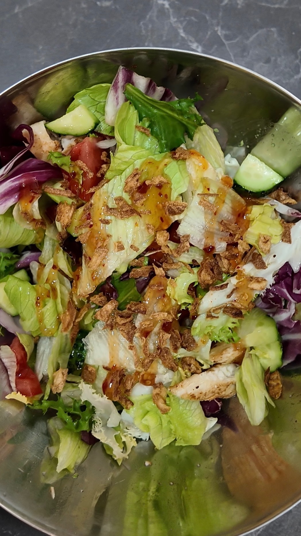 подробный рецепт салата с курочкой 🥗