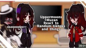Uppermoons [+Muzan) React To Random Tiktoks, 1, , Demon Slayer, Kny, Earape On The End