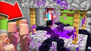 КУДА ВЕДЁТ ЭТОТ ПОРТАЛ В НАШЕМ КОЛОДЦЕ В МАЙНКРАФТ  Компот Minecraft