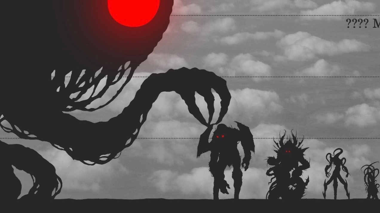 ВСЕ ПЕРСОНАЖИ СТРАШИЛОК ЛАВКРАФТА КТУХЛУ И ДРУГИЕ МОНСТРЫ ИХ РОСТ