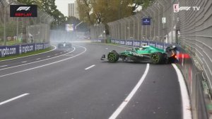 Формула 1. Авария Алонсо на ГП Австралии 2025 (гонка)