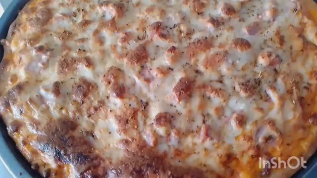 рецепт вкусной пиццы с тонким тестом🥙🥙🥙