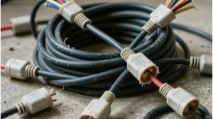 Как спрятать провода удлинителей, путающиеся под ногами ?