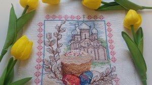 🪡🧵1.Вышивальные будни. Продуктивно повышивала👍 Первая готовая работа 💃