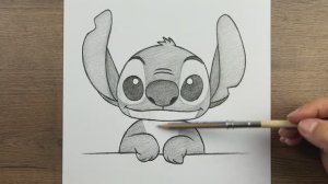 Как нарисовать Стича карандашом — Пошаговое руководство по рисованию для начинающих