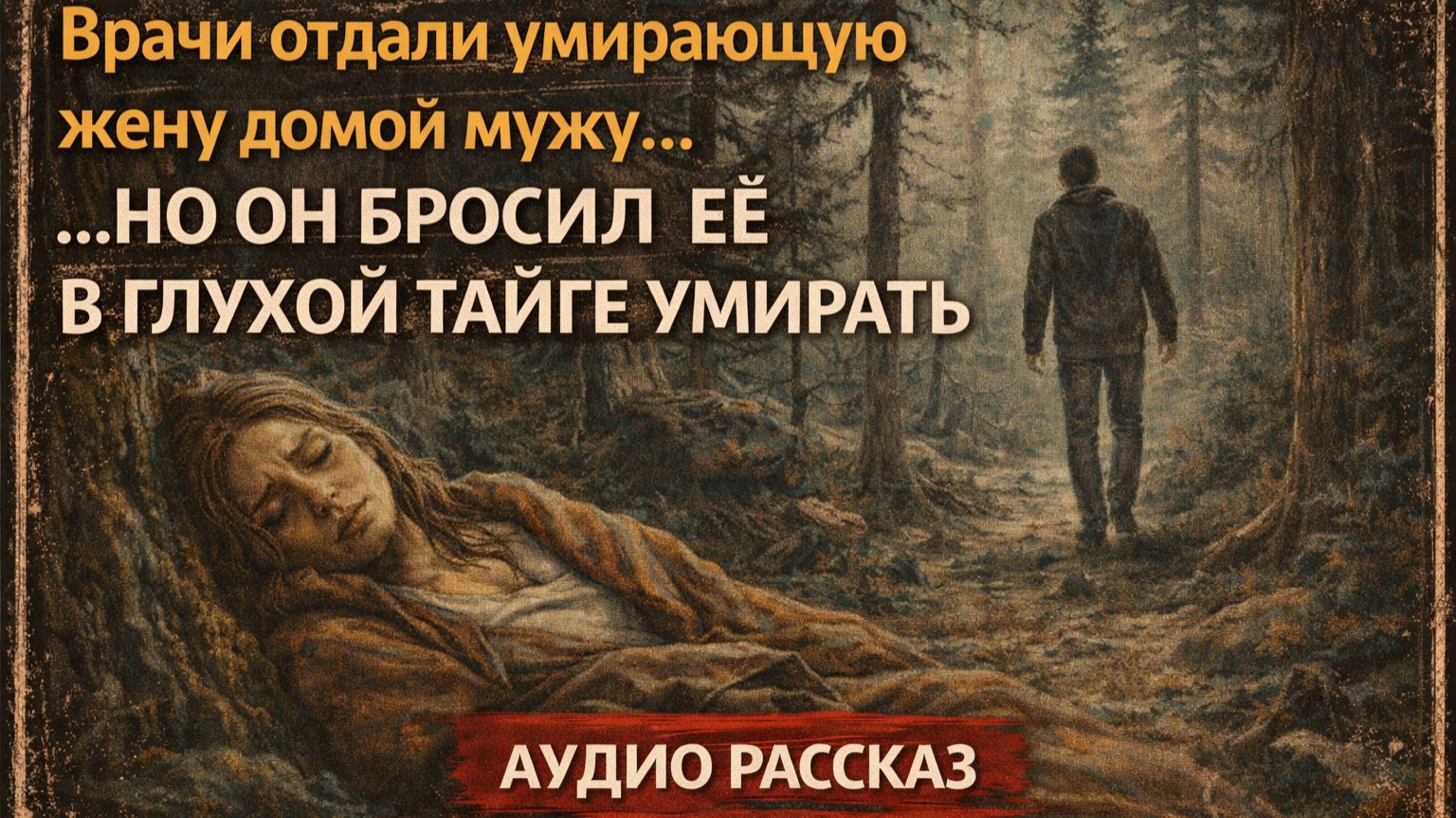 Аудио рассказ: Врачи выписали умирающую жену… Но муж отвёз её в глухую тайгу и оставил