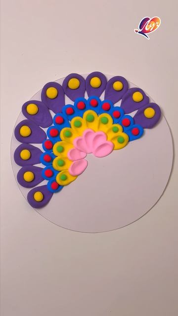 Лепим павлина из воздушного пластилина. Воздушный пластилин арт. 225869926