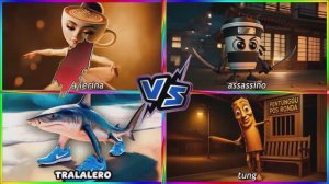 Балерина против Ассасина, Тралалеро и Тунг Сахур: Безумный Баттл в Тайлс Хоп