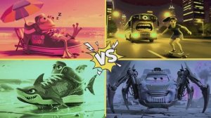 МАШИНКИ И ВОЛШЕБНЫЕ КРОССОВКИ 👟 МОЛНИЯ МАКУИН Против АВТОБУСА МОНСТРА