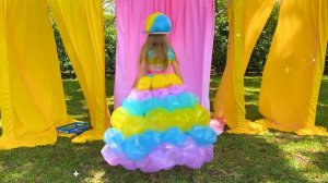 Nastya becomes a Barbie in Real life